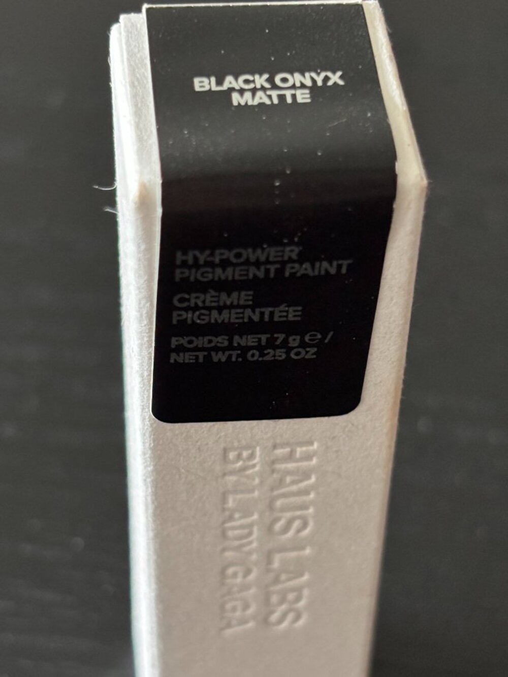 NWT HAUS LABS Hy-Power Eye, Cheek & Lip Pigment Paint Black Onyx Matte